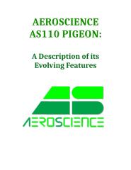 AeroScience AS110 Pigeon, description of its features v2.0.docx