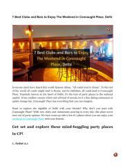 7 Best Clubs and Bars to Enjoy The Weekend in Connaught Place, Delhi.pdf