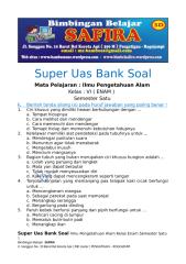 6. SUPER UAS  BANK SOAL IPA KELAS ENAM  SEMESTER SATU.docx