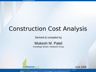 Construction Cost Analysis in Residential sector.pps