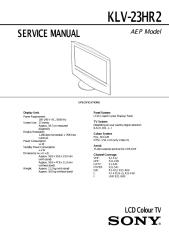 Sony LCD TV KLV-23HR2.pdf